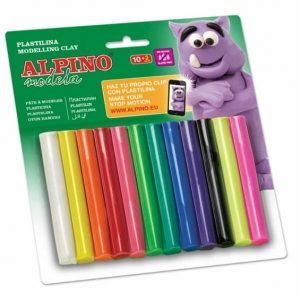 Plastilina Alpino en barra x10 más 2 de Neón